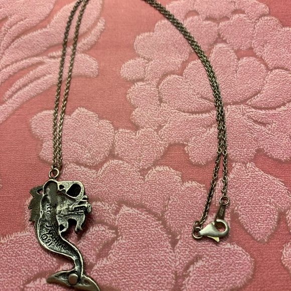 925 & Pewter J.Guthrie 1991 Mermaid Necklace - Picture 5 of 7